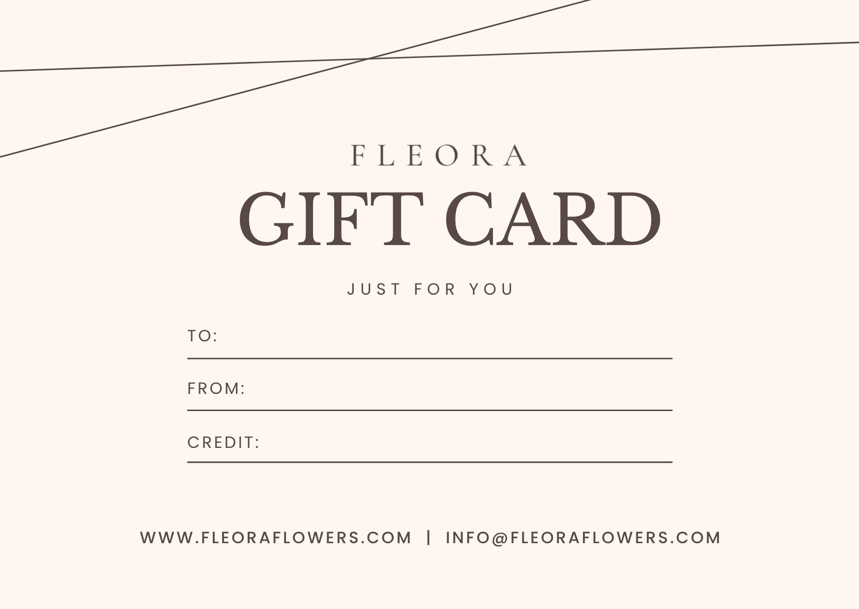Fleora waardebon